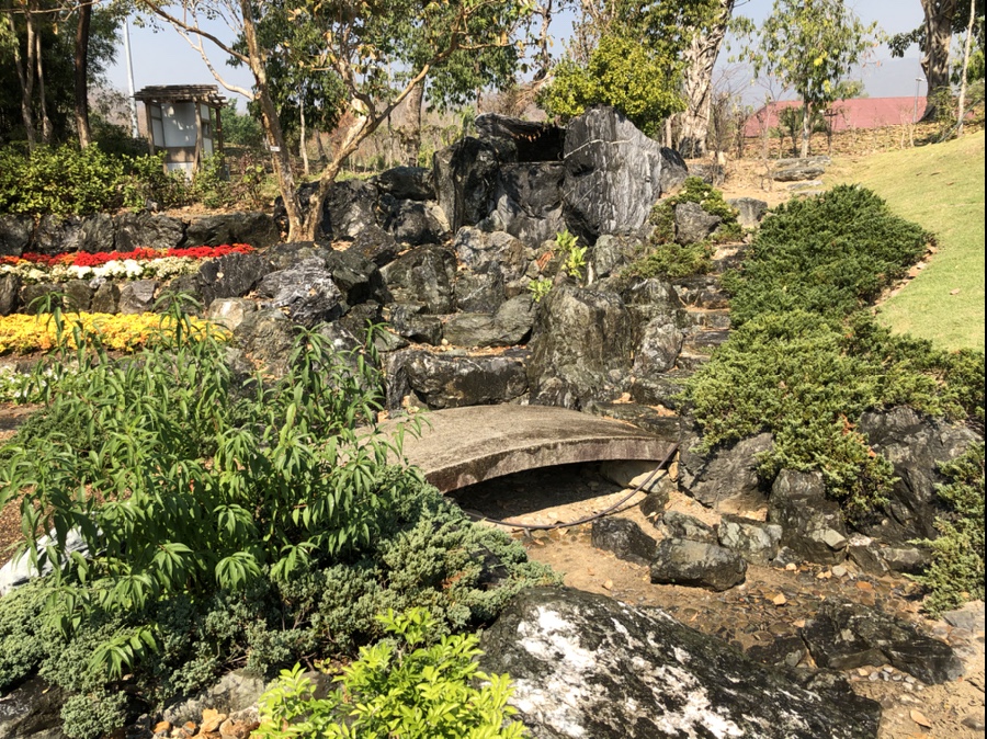 Ein japanischer Garten in Chiang Mai